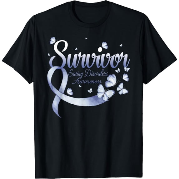 Butterfly Survivor Eating Disorders Awareness T-Shirt