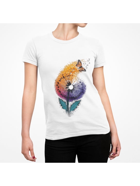 Butterfly Sword Y2K Goth Graphic T-Shirt, Floral Print Witchy Shirt, Fairy Grunge Dark Boho Top, Emo Alternative Clothing, Goth Gift For Her, Vintage Birthday Gift