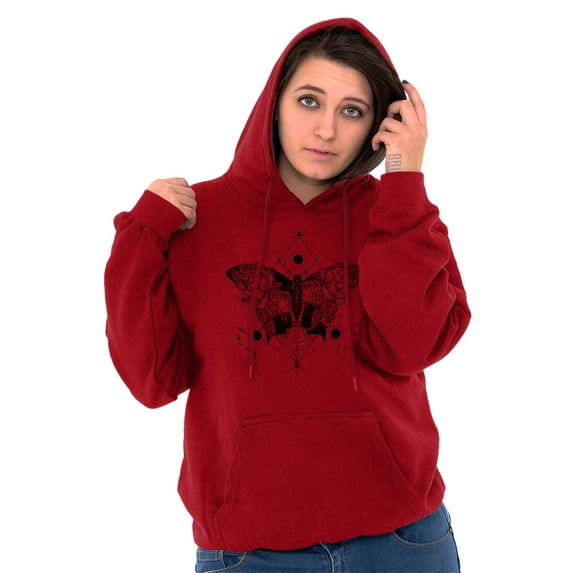 Butterfly Symbolism Spirit Animal Hoodie Sweatshirt Women Brisco Brands 5X