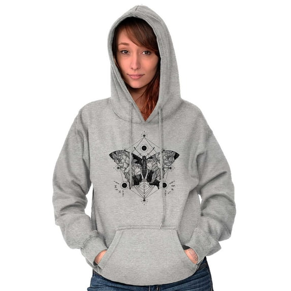 Butterfly Symbolism Spirit Animal Hoodie Sweatshirt Women Brisco Brands S