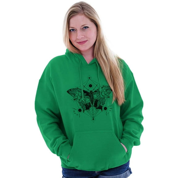 Butterfly Symbolism Spirit Animal Women Plus Size Graphic Pullover Hoodie Brisco Brands 3X