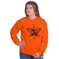 thumbnail image 1 of Butterfly Symbolism Spirit Animal Women Plus Size Crewneck Sweatshirt Brisco Brands 2X, 1 of 5