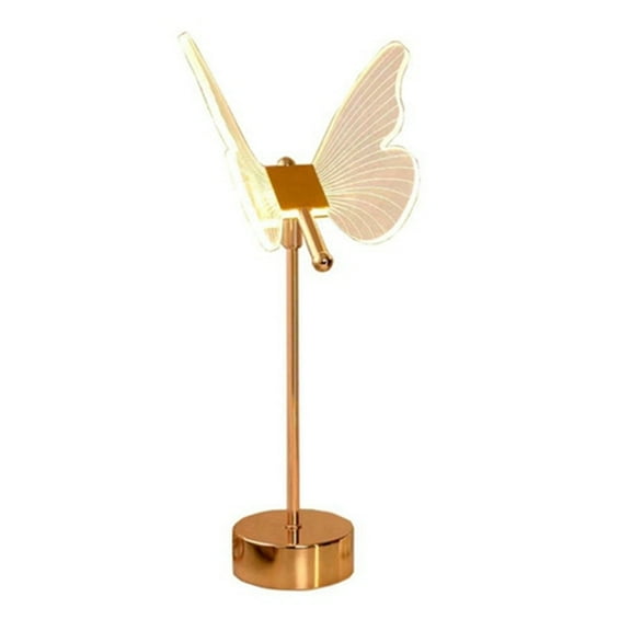 Butterfly Table Lamp USB 1800 MAh Rechargeable Ambiance Night Lights 3 Color Light Changing LED Desk Lights