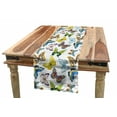 thumbnail image 1 of Butterfly Table Runner, Colorful Watercolor Animals with Numerous Different Designs and Elements, Dining Room Kitchen Rectangular Runner, 3 Sizes, by Ambesonne, 1 of 2