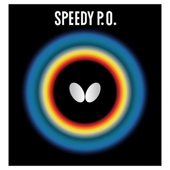 Butterfly Table Tennis Rubber - Speedy P.O. 1.9 Black