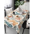thumbnail image 1 of Butterfly Tablecloth Rectangle Table Cloths 54x108, Waterproof Tablecloth Outdoor Table Cloth, Retro Spring Leaves Country Aesthetic Flower Washable Table Cover for Kitchen Dinning Party, 1 of 8