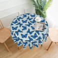 thumbnail image 1 of Butterfly Tablecloth Round 60 Inch Table Cloth Cover Mat Holiday Party Decoration for Dining Room Home Kitchen Picnic, 1 of 6