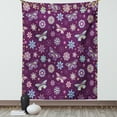 thumbnail image 1 of Butterfly Tapestry, Vortex Shapes with Polka Dots Background Flower Pattern Colorful Animal Design, Wall Hanging for Bedroom Living Room Dorm Decor, 40W X 60L Inches, Multicolor, by Ambesonne, 1 of 5