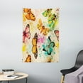 thumbnail image 1 of Butterfly Tapestry, Watercolor Murky Grungy Butterflies with Color Splashes Be Mindful Boho Art Print, Wall Hanging for Bedroom Living Room Dorm Decor, 40W X 60L Inches, Multicolor, by Ambesonne, 1 of 1
