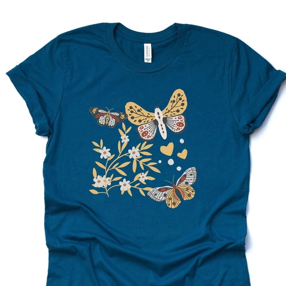 Butterfly Tee, Beautiful Boho Butterflies, Rustic Butterfly Shirt Unisex S-5XL Hot Trending Shirt, Vintage Birthday Gift