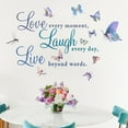thumbnail image 1 of Butterfly Teen Room Decor For Girls, Plastic Purple Wall Decor For Bedroom Teen Girl, Inspirational English Butterfly Wall Stickers Bedroom Home Decoration Butterfly Wallpaper Stickers, 1 of 6
