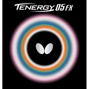 Butterfly Tenergy 05 FX Table Tennis Rubber, 2.1 mm, Red