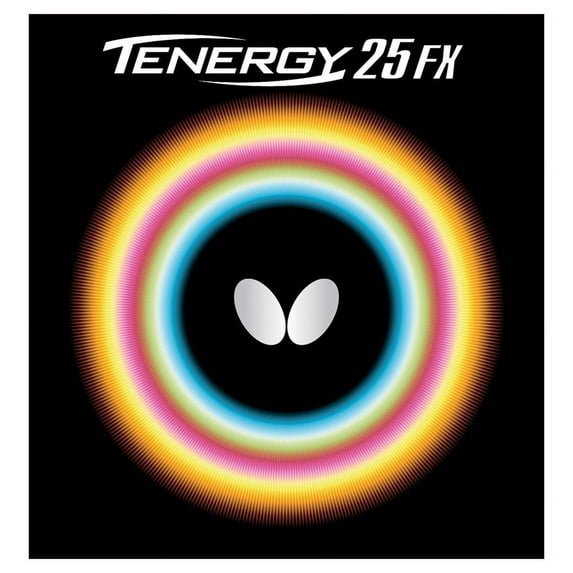 Butterfly Tenergy 25 FX Table Tennis Rubber, 1.9 mm, Red