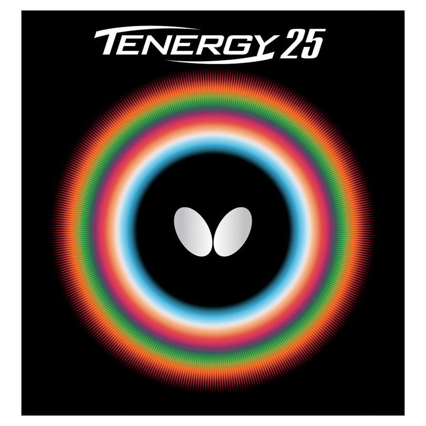 Butterfly Tenergy 25 Table Tennis Rubber, 2.1 mm, Black