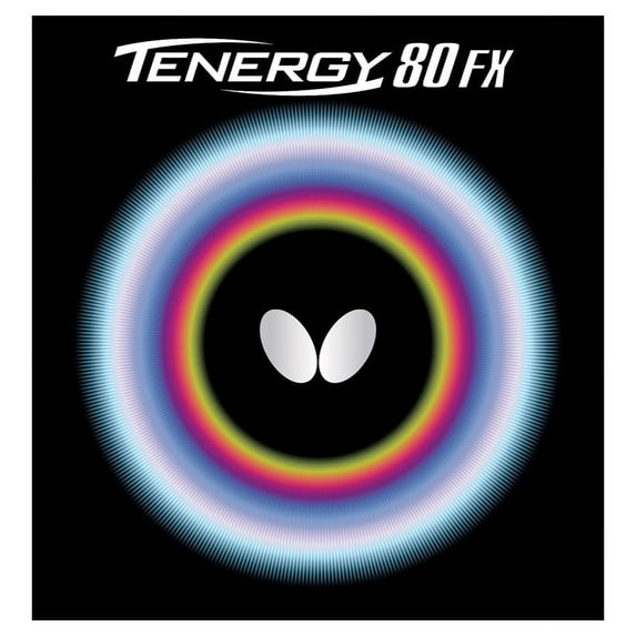 Butterfly Tenergy 80 FX Table Tennis Rubber, 2.1 mm, Black