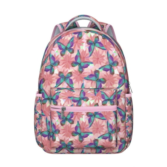 Butterfly Themed Bookbag for Women - Lightweight Backpack with Large Capacity, Padded Straps, Perfect for Commuting