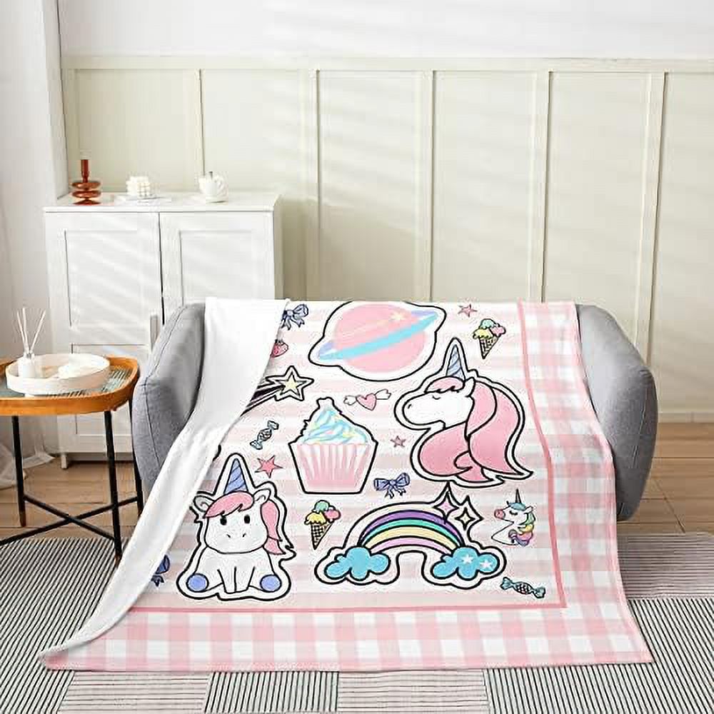 Butterfly Throw Blanket Baby 30x40 Watercolor Blue Purple Gradient Tie