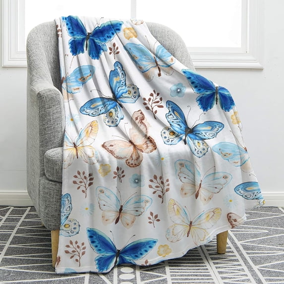 Butterfly Throw Blanket Gifts for Women Girls, Christmas Birthday Valentines Day Butterfly Gifts for Butterflies Lovers Adult Kids,Butterfly Colorful Blanket Decor for Home Bed Couch