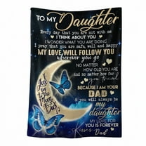 Butterfly Throw Blanket for family Ultra Soft Floral Printed Bed Blankets 50"x60"  Unisex for Machine Washable Couch Living Room Decor