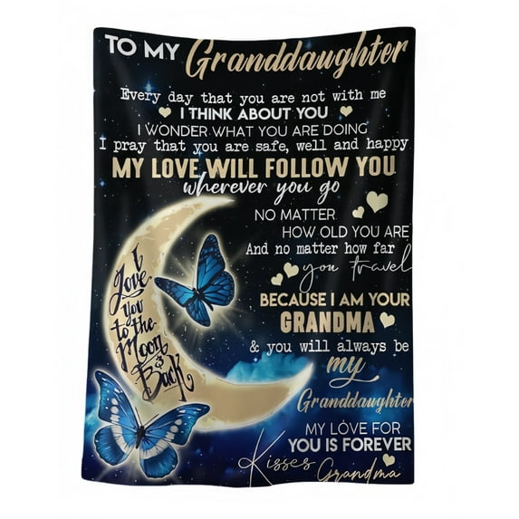 Butterfly Throw Blanket for family Ultra Soft Floral Printed Bed Blankets 50"x60"  Unisex for Machine Washable Couch Living Room Decor