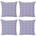 thumbnail image 1 of Ambesonne Butterfly Throw Pillow Cover 4 Pack, Springtime Geometric, 20", Multicolor, 1 of 2