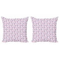 thumbnail image 1 of Ambesonne Butterfly Throw Pillow Cover 2 Pack, Simplistic Geometry Bugs, 18", Multicolor, 1 of 2