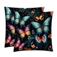 thumbnail image 1 of Butterfly Throw Pillow - Velvet Pillow Inserts Covers with Unique Patterns - Set of 2 - Available in 16x16, 18x18, 20x20 Inches for Various Occasions, 1 of 6