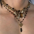 thumbnail image 1 of Butterfly Titanium Steel Exquisite Retro Twin Clavicle Chain, 1 of 2