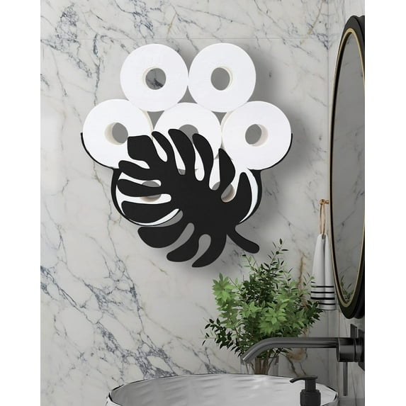 Butterfly Toilet Paper Holder Stand, Funny Toilet Paper Storage for 8 Rolls, Metal Freestanding Bathroom Decor Tissue Holder Baskets