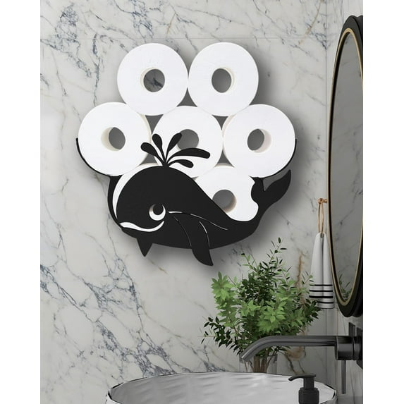 Butterfly Toilet Paper Holder Stand, Funny Toilet Paper Storage for 8 Rolls, Metal Freestanding Bathroom Decor Tissue Holder Baskets