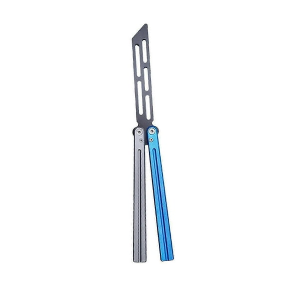 Butterfly Toy Tool Metal Training Tool Dull Blade Folding Dull Tool Trainer Argent