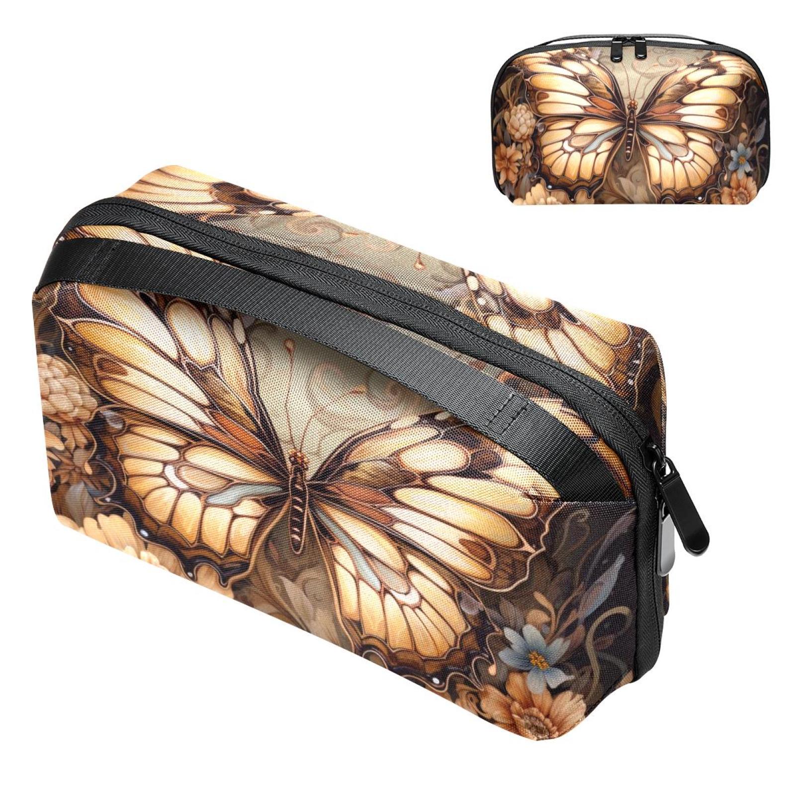 Butterfly Travel Organizer Hard Drive Bags Cable Organizer Multi USB