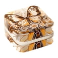 thumbnail image 1 of Butterfly Travel Portable Square Jewelry Box for Rings Earrings Necklaces Bracelets Girls Women Display Case Holder Organizer Stand Storage Box, 1 of 6