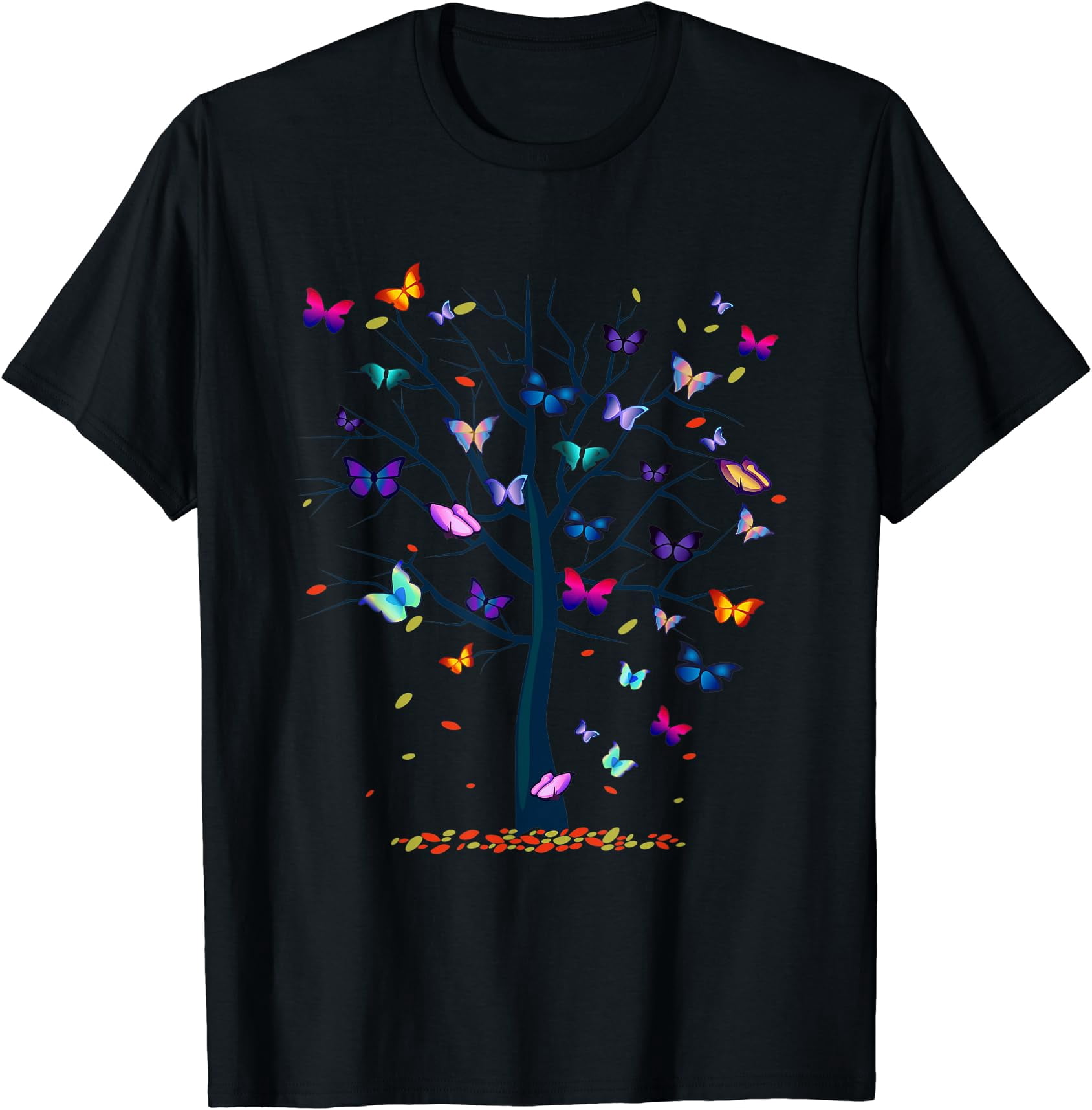 Butterfly Tree Beautiful Of Life T-Shirt - Walmart.com