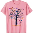 thumbnail image 1 of Butterfly Tree Beautiful Softstyle Unisex T-Shirt,Light Pink Color,Size YXS, 1 of 5