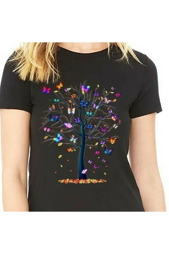 Butterfly Tree Beautiful - Unisex Form T-Shirt