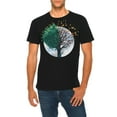 thumbnail image 1 of Butterfly Tree Graphic Design Ring Spun Combed Cotton Short Sleeve Deluxe Jersey T-Shirt - Black 2XL, 1 of 4