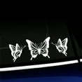 thumbnail image 1 of Butterfly Trio - Vinyl Decal - Choose Color - [WHITE], 1 of 1