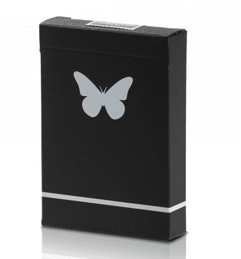 Butterfly Unmarked Playing Cards (Black and White) by Butterfly Magic