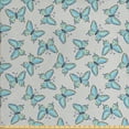 thumbnail image 1 of Ambesonne Butterfly Fabric by the Yard Upholstery, Botanical Tiny Hearts, 3 Yards, Multicolor, 1 of 4