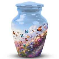 Butterfly Urn For Ashes - Funeral Urns For Human Ashes Adult - Burial Urns For Adult Human Ashes - Mini Urns For Human Ashes Keepsake - Cremation Keepsake Urns For Ashes (Size -3Inch, 1Pcs)
