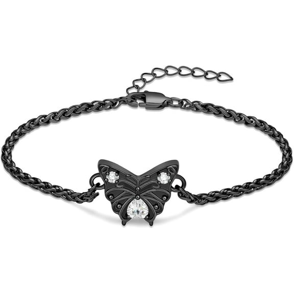 Butterfly Urn Bracelet for Ashes for Women Stainless Steel Cremation Keepsake Adjustable Link Bangle Memorial Urn Jewelry