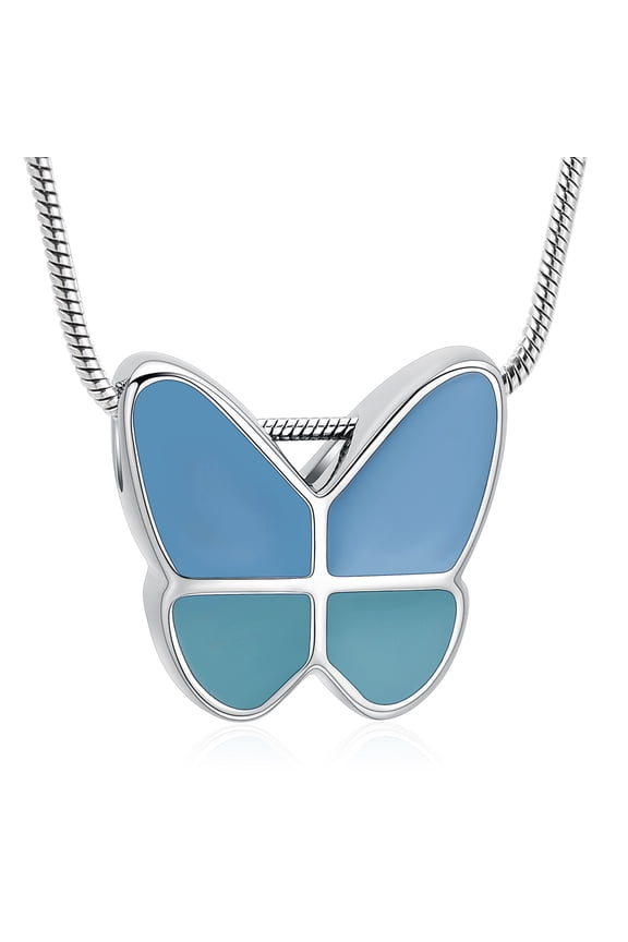 Butterfly Urn Necklace for Ashes Stainless Butterfly Pendant Cremation Keepsake Necklace for Women Jewelry Gift