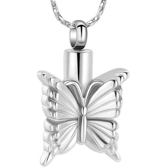 Butterfly Urn Necklace for Ashes for Women Cremation Jewelry Memorial Keepsake Urns Pendant Necklace for Urn Necklaces Ashes