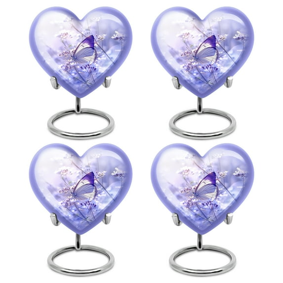 Butterfly Urn, Urn for Ashes Adult Male, Burial Urn for Ashes, Urns for Human Ashes Adult Man Small, Keepsake Urns for Human Ashes, Adult Urns for Human Ashes Women(Size - 3inch, 4 Pcs)