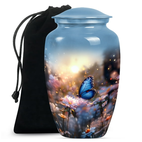 Butterfly Urn, Urns for Human Ashes Adult Female, Urn for Human Ashes, Urns for Human Ashes Adult Female, Urns for Mom Ashes, Large Cremation Urns (Size - 10inch)
