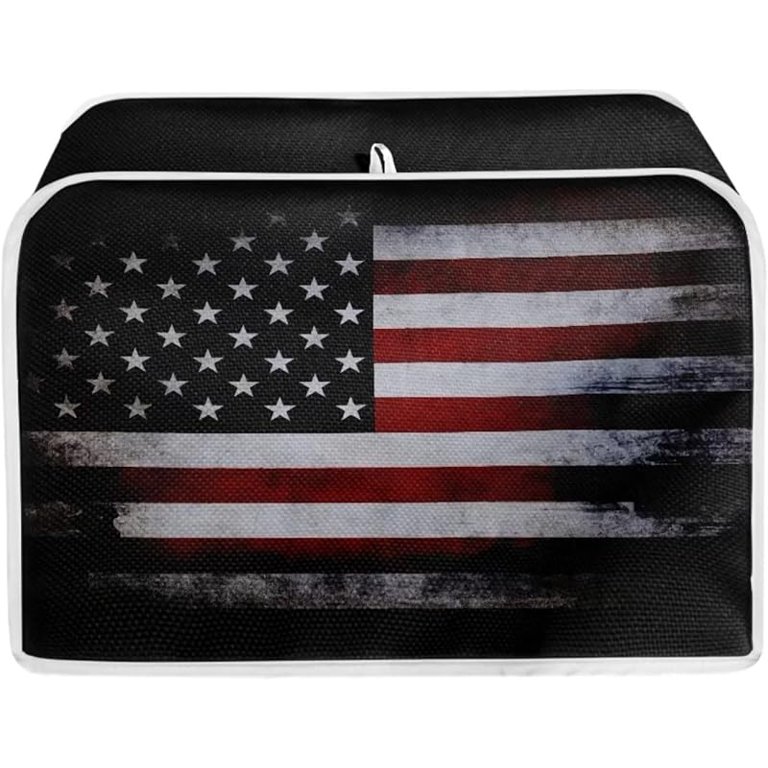 Black Cat & Flowers Toaster Cover – Dust Proof Appliance Cover For 2-Slice Toasters, Polyester Spandex Fabric