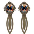 thumbnail image 1 of Butterfly Vintage Copper-Colored Lace Bookmarks: Stainless Steel Reading Accessories, Book Marks, Book Markers - Ideal Gifts for Readers and Book Lovers - Set of 2, 1 of 5