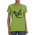 thumbnail image 1 of Butterfly W Leopard Print T-Shirt Women -Image by Shutterstock, Female Small, 1 of 4