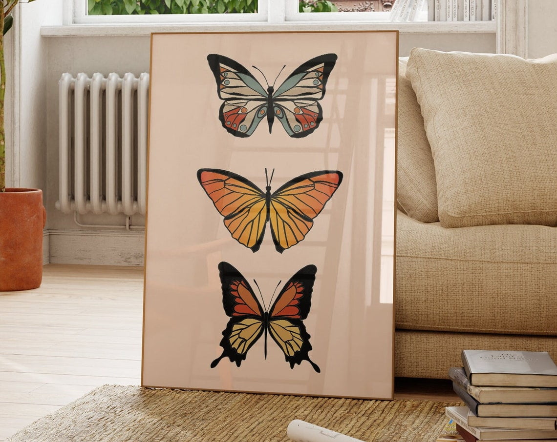 Picture of Minimalist Abstract Wall Art Horizontal Printable,Black Beige Boho Wall ...